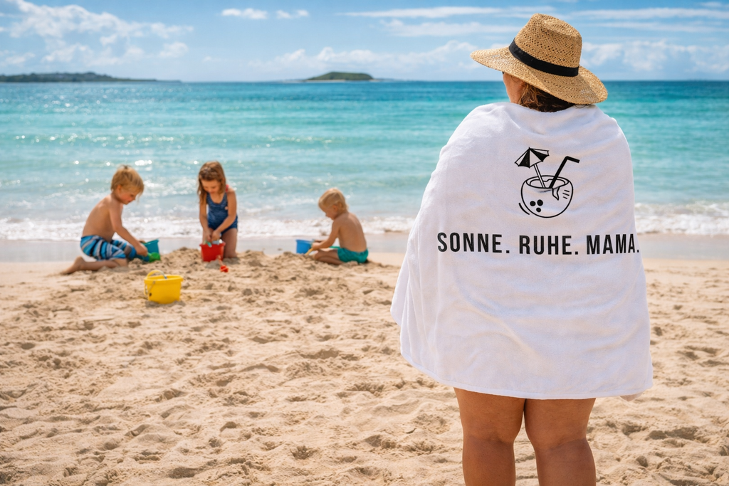 Mama Strandtuch – Zeit für mich. Sonne. Ruhe | Groẞ